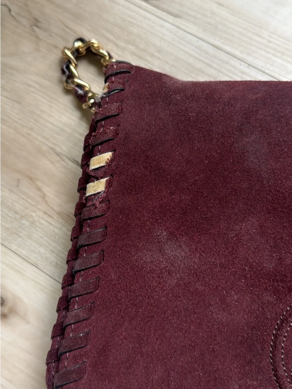 Tory Burch rich burgundy
